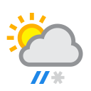 Patchy sleet nearby at 9 AM on 