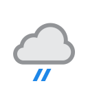 Light rain at 5 PM on 