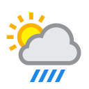 Heavy rain at times at 3 PM on Tue, Oct 1st