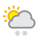 Moderate or heavy snow showers at 3 PM on Wed, Oct 23rd