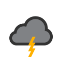 Moderate or heavy rain in area with thunder at 3 PM on Sun, Sep 8th