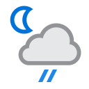 Patchy rain nearby at 12 AM on 