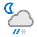 Patchy sleet nearby at 11 PM on 