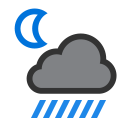 Torrential rain shower at 8 PM on Sun, Sep 22nd